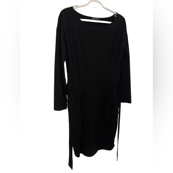 Women’s PrettyGarden Maternity Black Long Sleeve Round Neck Mini Dress. Size L. - Picture 8 of 16
